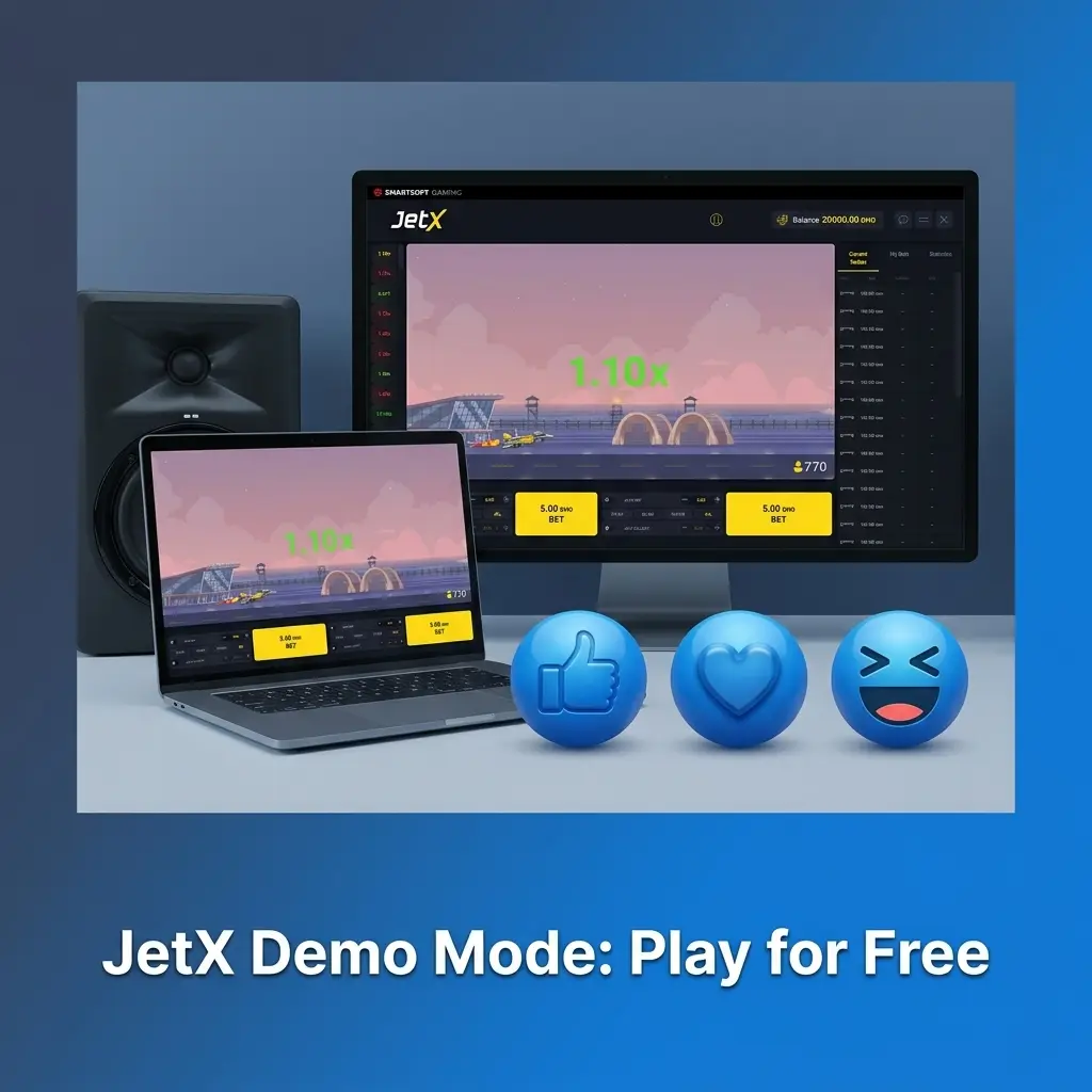 JetX demo mode on 1win with virtual credits, multiplier chart, and dual-bet feature for free practice play