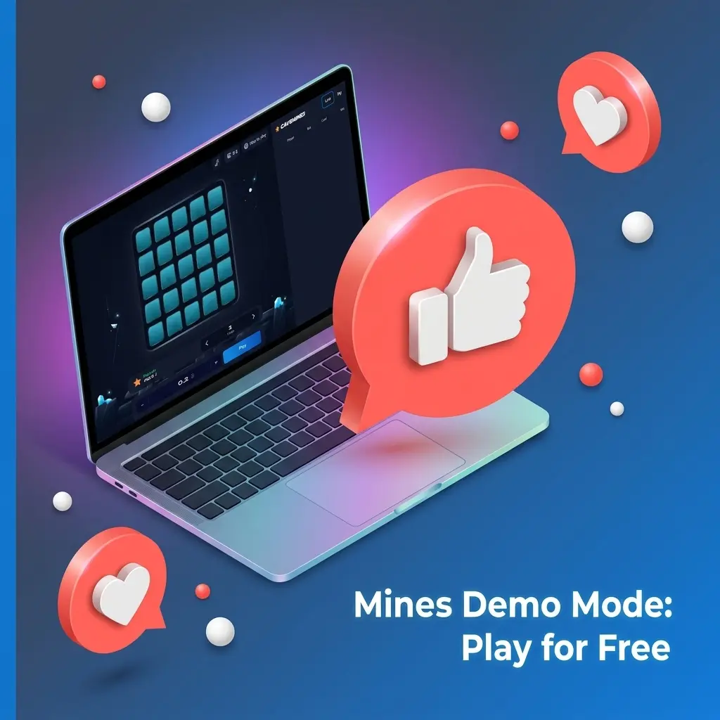 Mines demo mode on 1win with virtual credits, showing game interface, mine count options and multiplier scaling for free play