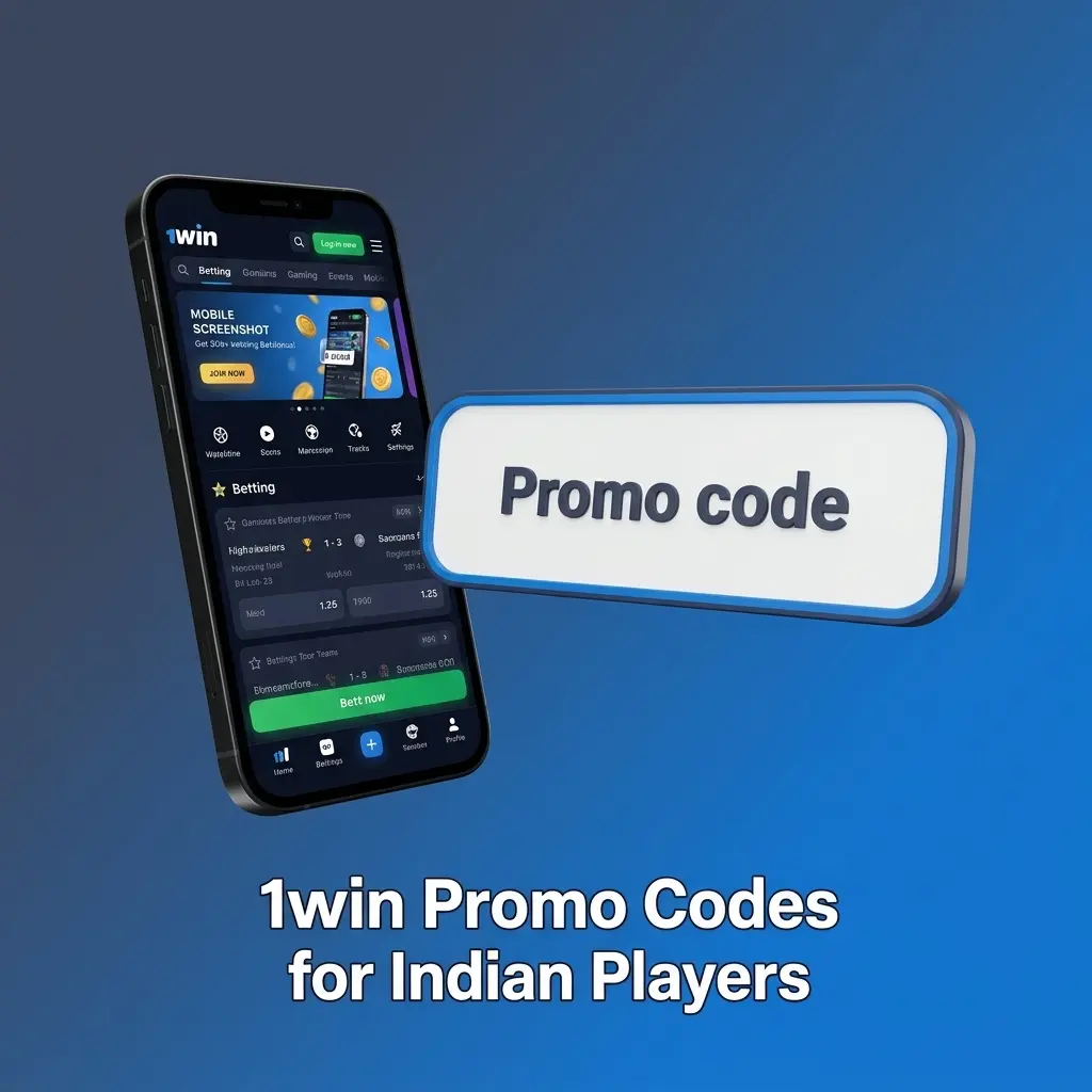 1win promo code entry guide for Indian players showing bonus code 1WIN for enhanced welcome bonus on registration