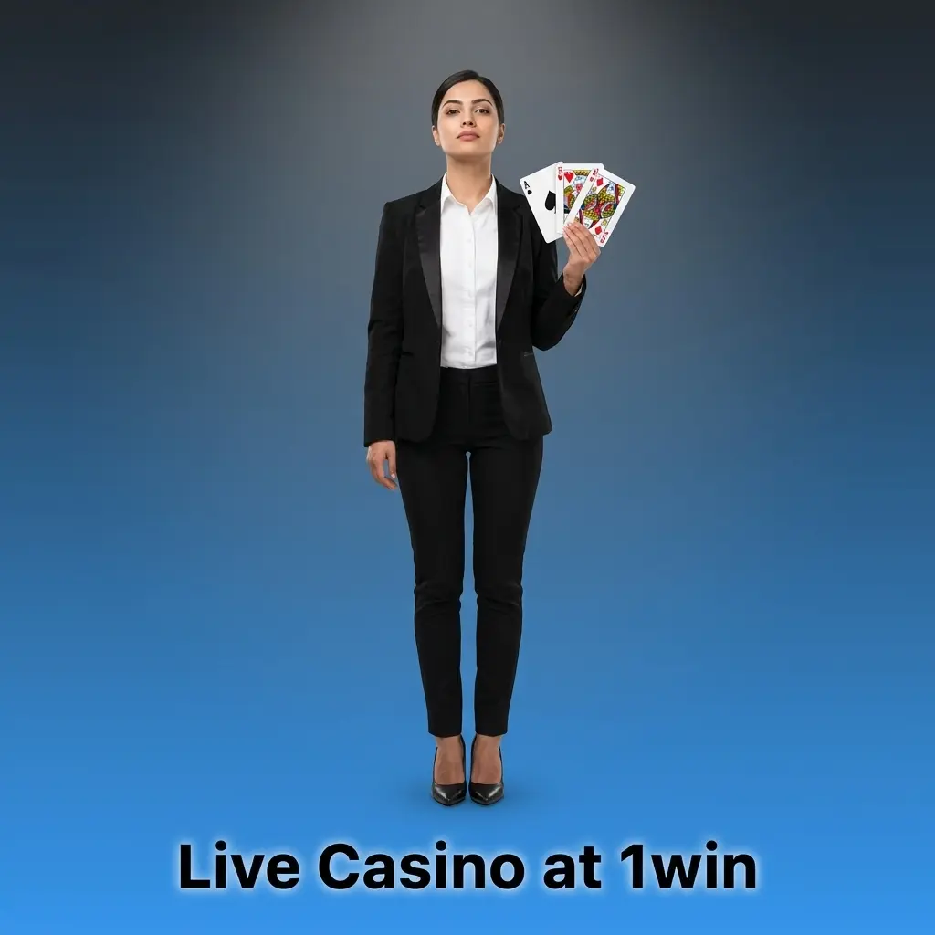 1win Live Casino with professional dealers streaming HD games including Andar Bahar, Teen Patti, Blackjack, Roulette, and Baccarat