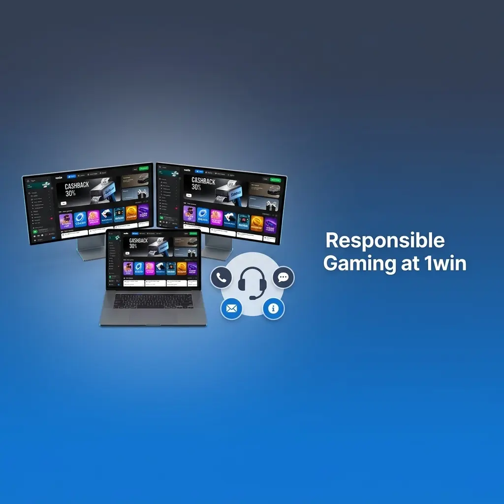 1win responsible gaming tools including deposit limits, self-exclusion, session limits, and support resources for safe betting