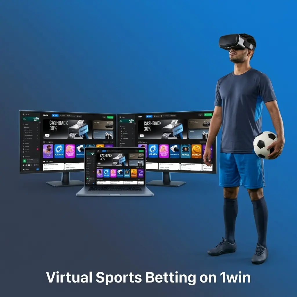 1win virtual sports betting options including cricket, football, horse racing and basketball for Indian players